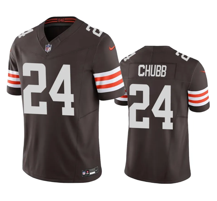 Nick Chubb Cleveland Browns brown Vapor jersey