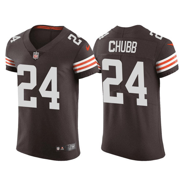 Nick Chubb Cleveland Browns brown Vapor jersey
