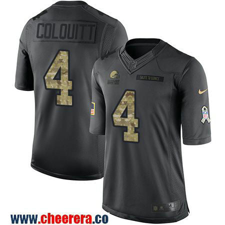 Britton Colquitt Cleveland Browns black Salute To Service jersey