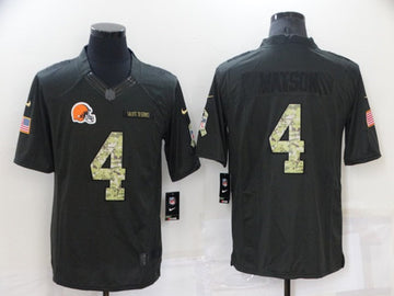 Deshaun Watson Cleveland Browns black Salute To Service jersey