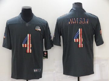 Deshaun Watson Cleveland Browns grey Salute To Service jersey