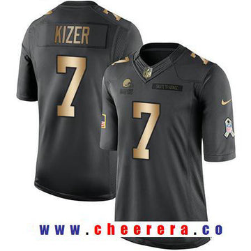 DeShone Kizer Cleveland Browns anthracite Salute To Service jersey