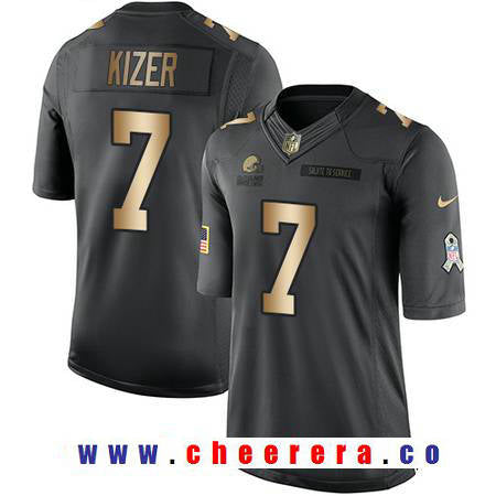 DeShone Kizer Cleveland Browns anthracite Salute To Service jersey