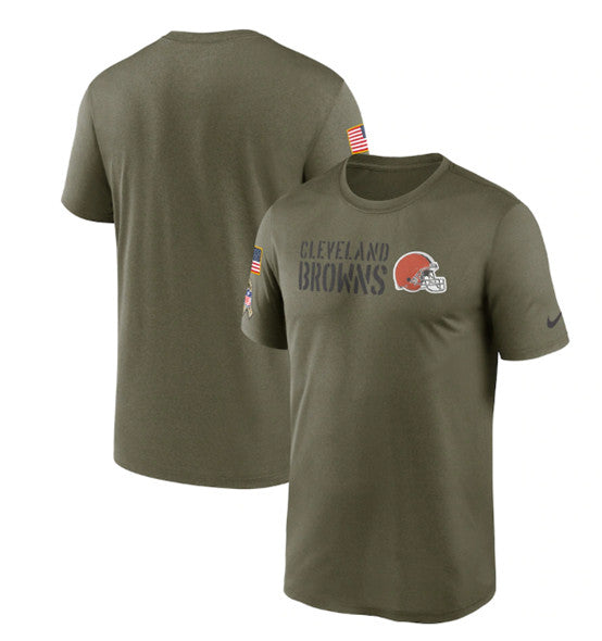 Cleveland Browns olive Salute To Service jersey