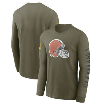 Cleveland Browns olive Salute To Service jersey