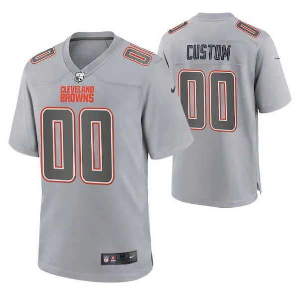 Custom Cleveland Browns gray Game jersey