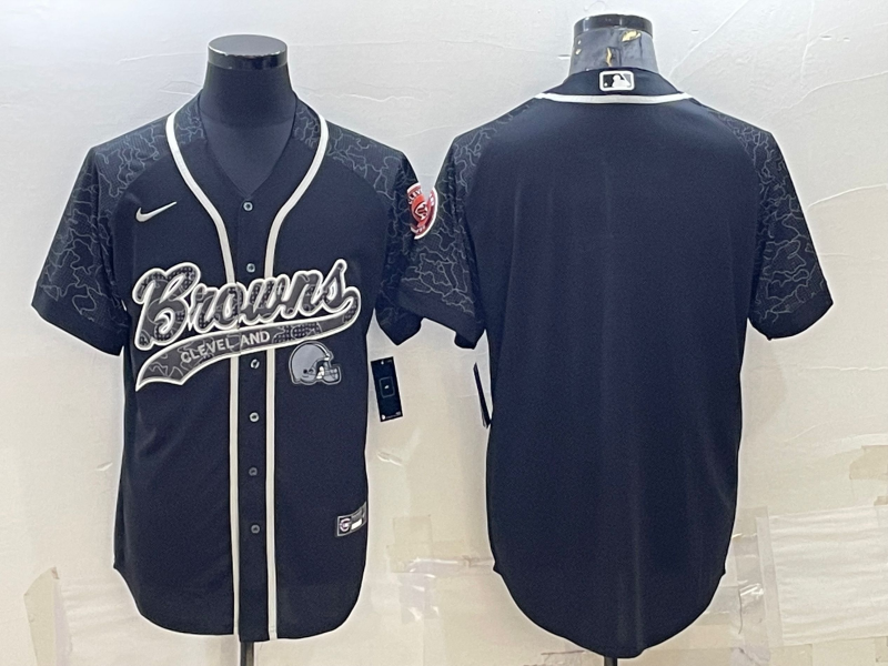 Custom Cleveland Browns black jersey