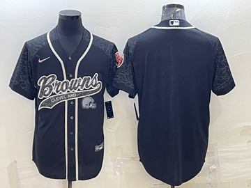 Custom Cleveland Browns black jersey