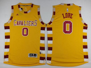 Kevin Love Revolution Cleveland Cavaliers gold Retro jersey
