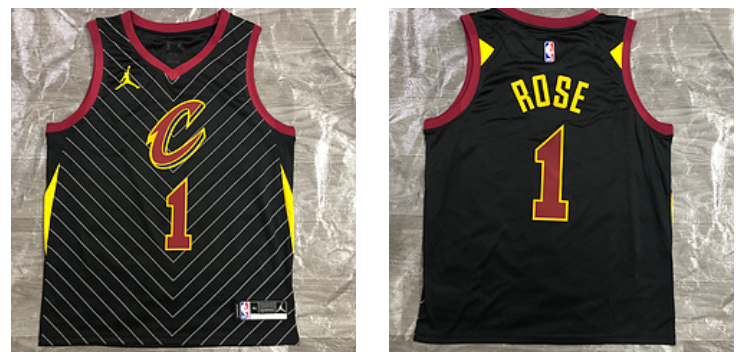 Derrick Rose Cleveland Cavaliers black jersey