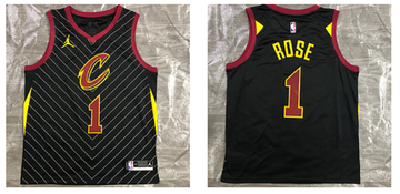 Derrick Rose Cleveland Cavaliers black jersey