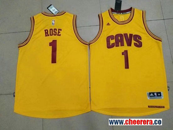 Derrick Rose Cleveland Cavaliers yellow jersey
