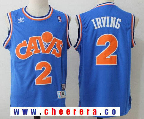 Kyrie Irving Cleveland Cavaliers blue Throwback jersey