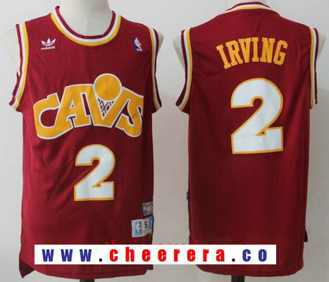 Kyrie Irving Cleveland Cavaliers red Throwback jersey