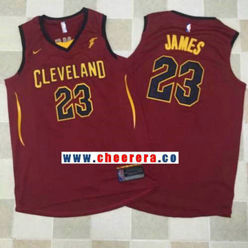 LeBron James New Cleveland Cavaliers burgundy jersey