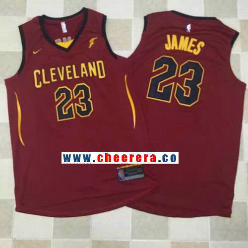 LeBron James New Cleveland Cavaliers burgundy jersey