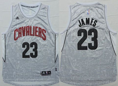 LeBron James Revolution Cleveland Cavaliers gray jersey