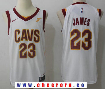 LeBron James Cleveland Cavaliers white jersey