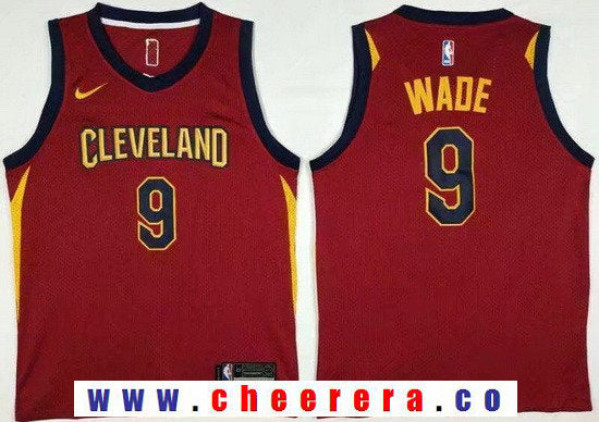 Dwyane Wade Cleveland Cavaliers red jersey