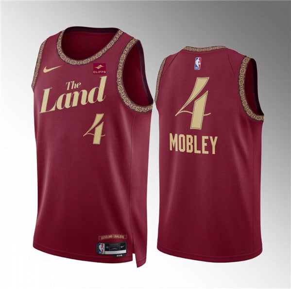 Evan Mobley Wine Cleveland Cavaliers jersey