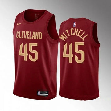 Donovan Mitchell Cleveland Cavaliers red jersey