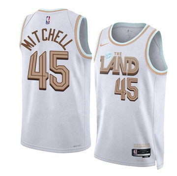 Donovan Mitchell Cleveland Cavaliers white jersey