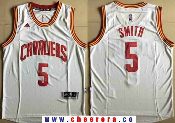 J.R. Smith Cleveland Cavaliers white jersey