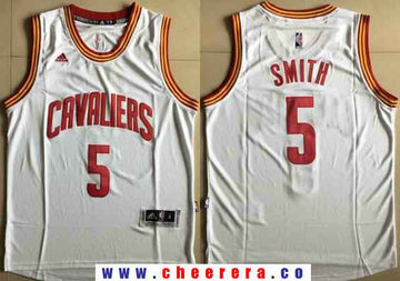 J.R. Smith Cleveland Cavaliers white jersey