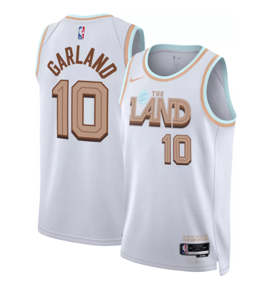 Darius Garland Cleveland Cavaliers white jersey