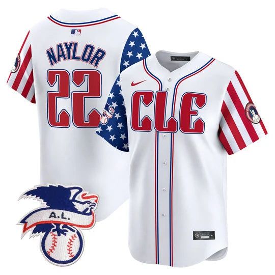 Josh Naylor Cleveland Guardians white Vapor jersey
