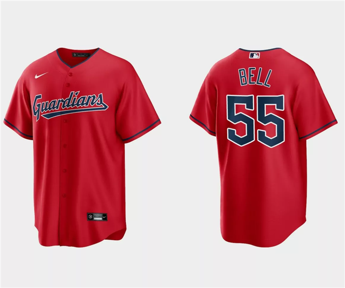 Josh Bell Cleveland Guardians red jersey