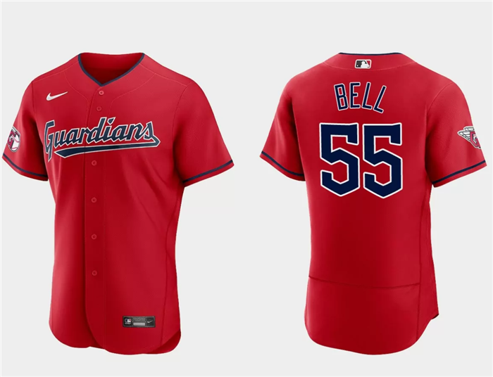Josh Bell Cleveland Guardians red jersey
