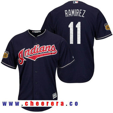 Jose Ramirez Cleveland Guardians navy jersey