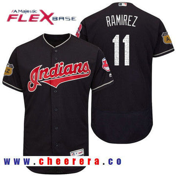Jose Ramirez Cleveland Guardians navy jersey