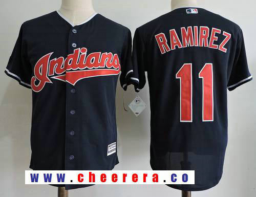 Jose Ramirez Cleveland Guardians navy jersey
