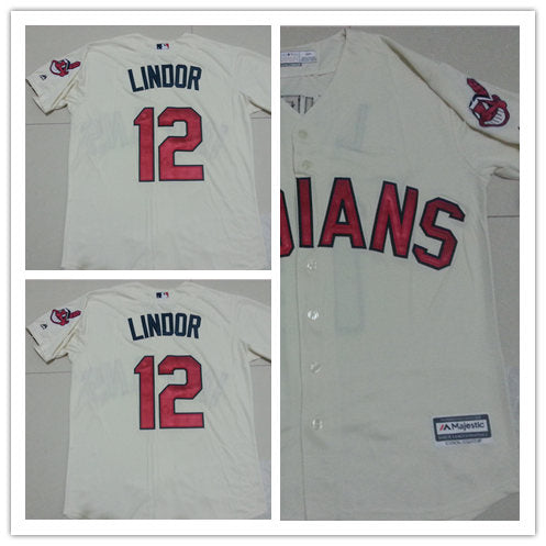 Francisco Lindor Cleveland Guardians cream Alternate jersey