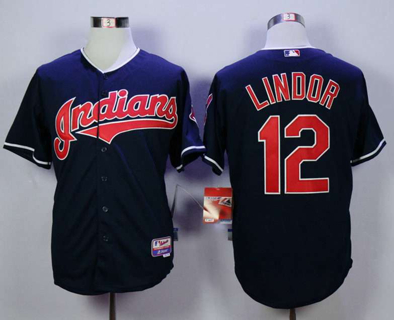 Francisco Lindor Cleveland Guardians blue jersey