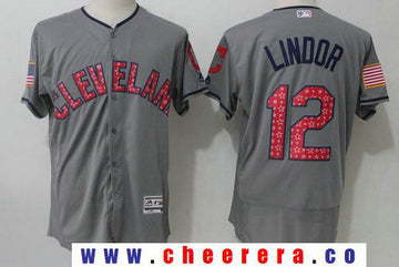 Francisco Lindor Cleveland Guardians gray jersey