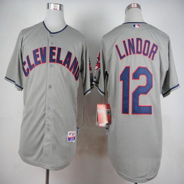 Francisco Lindor Cleveland Guardians gray jersey