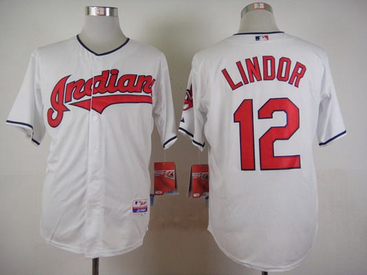 Francisco Lindor Cleveland Guardians white Home jersey