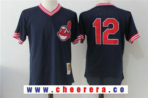 Francisco Lindor Cleveland Guardians navy Throwback jersey