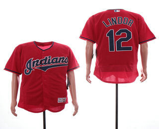 Francisco Lindor Cleveland Guardians red jersey