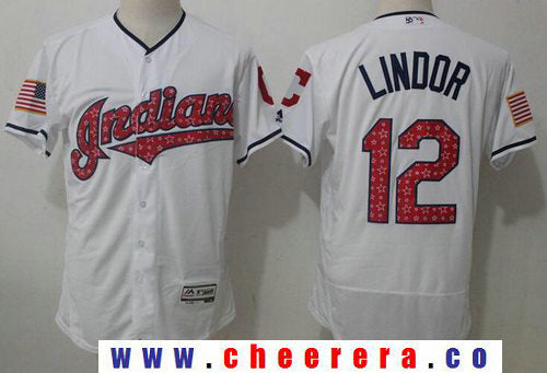 Francisco Lindor Cleveland Guardians white jersey