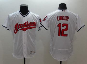 Francisco Lindor Cleveland Guardians white Home jersey