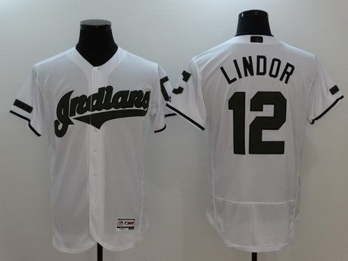 Francisco Lindor Cleveland Guardians white jersey