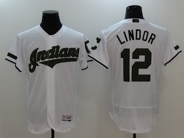 Francisco Lindor Cleveland Guardians white jersey