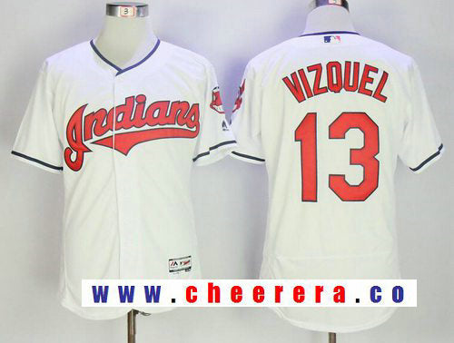 Omar Vizquel Cleveland Guardians white Home jersey