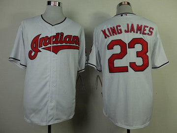 King James Cleveland Guardians white Home jersey
