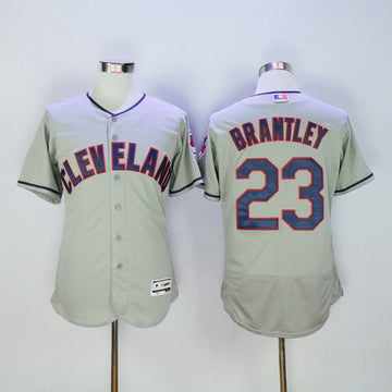 Michael Brantley Cleveland Guardians gray jersey