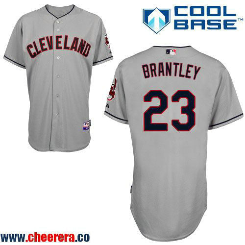 Michael Brantley Cleveland Guardians gray Road jersey